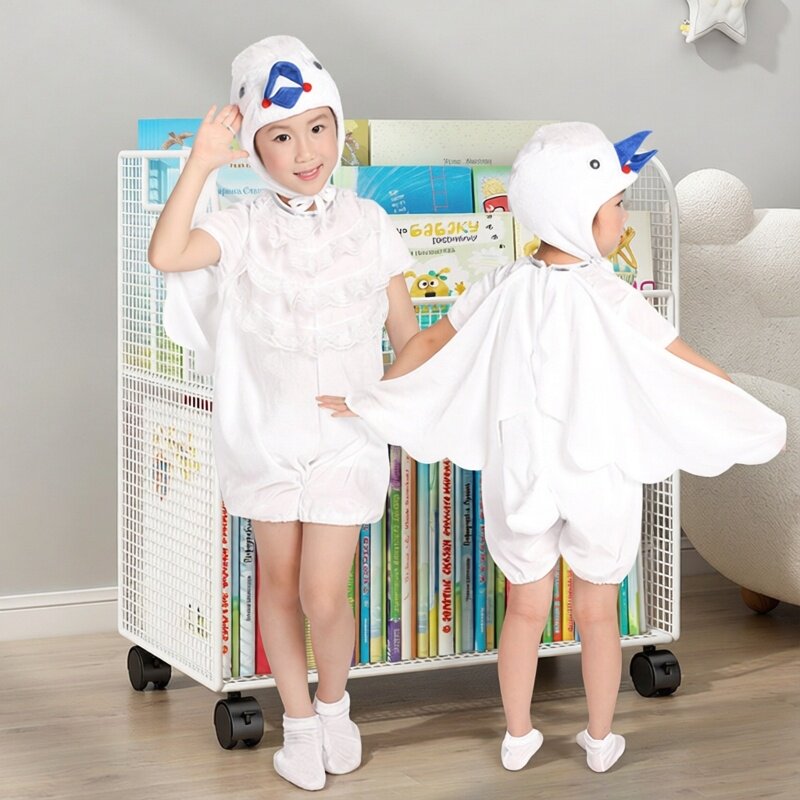 小白鸽舞蹈服舞台剧动物服装鸽子