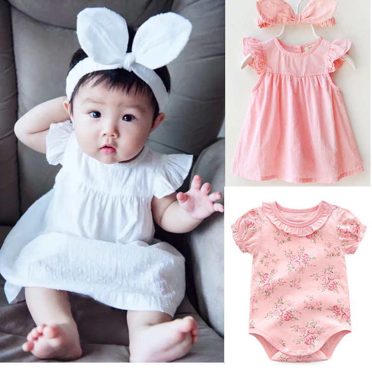 2018新款嬰兒公主連衣裙夏裝滿月百天寶寶衣服洋氣小裙子0-1歲女
