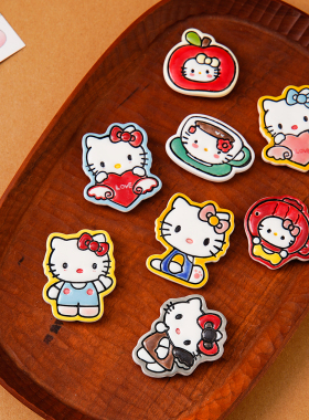 椿日集手作hellokitty景德镇陶瓷冰箱贴文创磁贴家居装饰品留言版