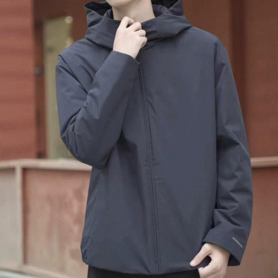 波家25新款男短款时尚轻暖羽绒服时尚休闲保暖外套连帽B250135329