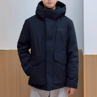 波家2025冬新款男士经典休闲连帽短款防风加厚羽绒服B250245111