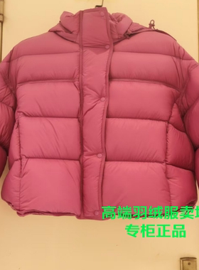 羽绒服女2025新款时尚廓形脱卸帽短款羽绒服 B250243102