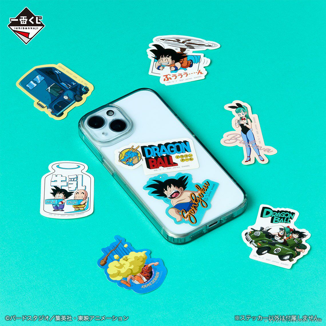 七龙珠 孙悟空 克林 龟仙人 布尔玛 兰琪 皮拉夫 贴纸 万代正品