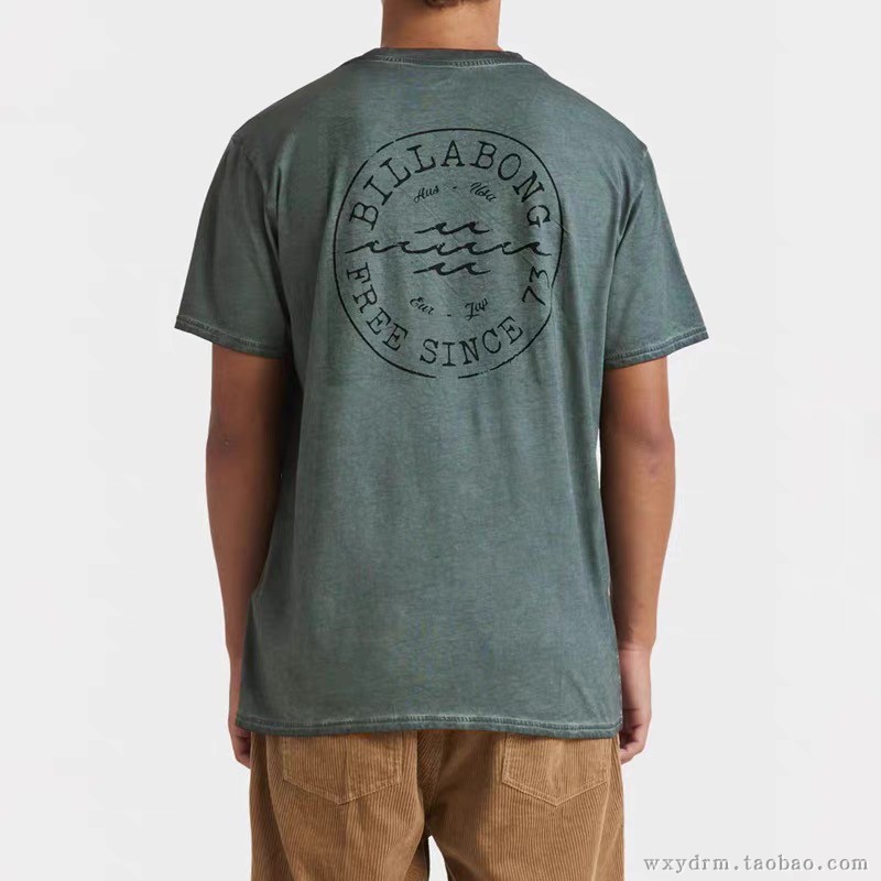 澳洲冲浪潮牌 BILLABONG 正品 重水洗 做旧款 短袖T恤 轻薄舒适