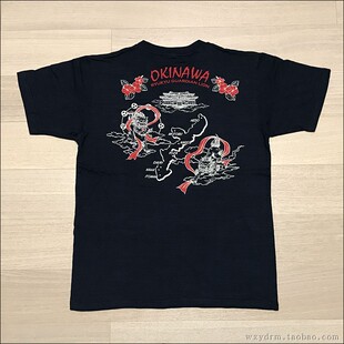 雷神 日本浮世绘 日式 冲绳 T恤衫 风神 竹节棉圆领短袖 狮子