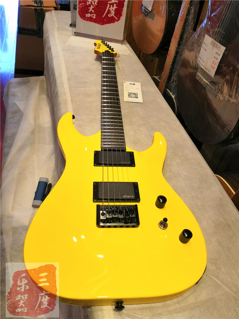 三度乐器 2019 G&M DT1 电吉他金属反头GM DT-1金属吉他EMG拾音器