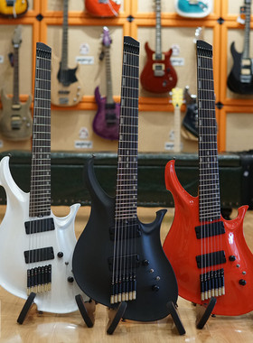 三度乐器KOLOSS七弦电吉他全铝合金琴电镀镜面夜光音点无头