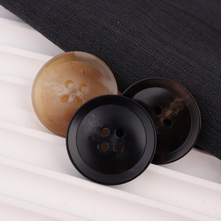 大衣风衣上衣毛呢羊绒服饰树脂圆形纽扣子西装袖口裤子扣