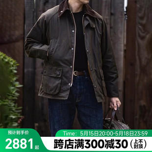 涂蜡油蜡夹克外套 Barbour 经典 Bedale三皇冠绝版 Classic 安欣同款