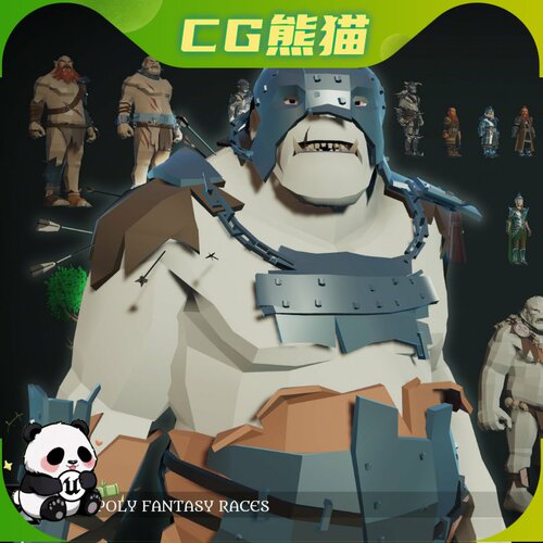 UE5.4-5.7 Lowpoly Fantasy Races MEDIEVAL FANTASY SERIES