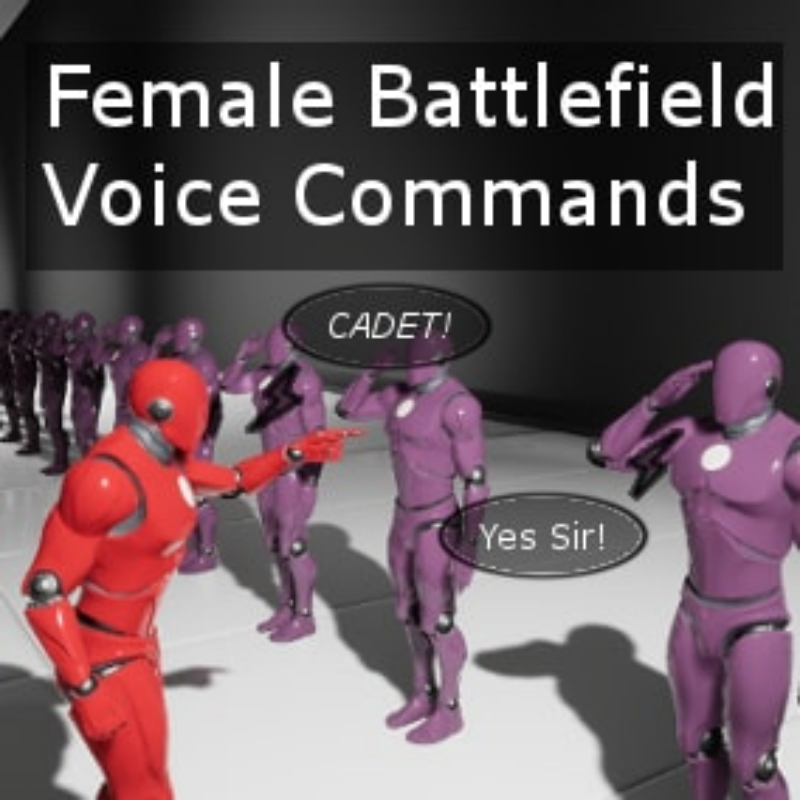 UE4虚幻5 Female Battlefield Voice Commands 女性战场语音命令 商务/设计服务 设计素材/源文件 原图主图