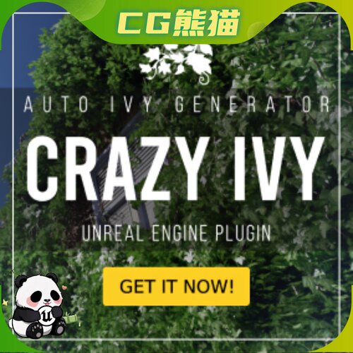 UE5虚幻4.27-5.8 Crazy Ivy Realistic 程序化藤蔓自动生成插件