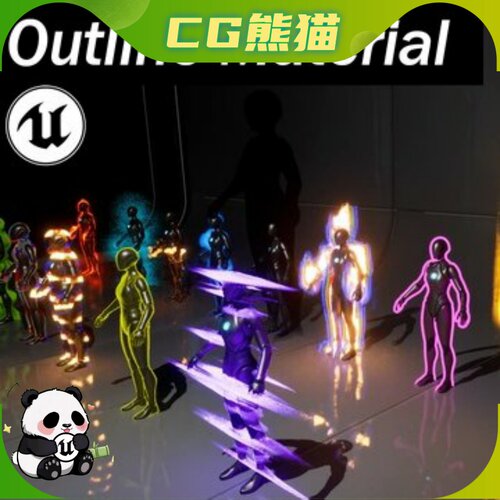 UE5虚幻5.2-5.8 Outline Material Overlay 轮廓描边覆盖叠加材质
