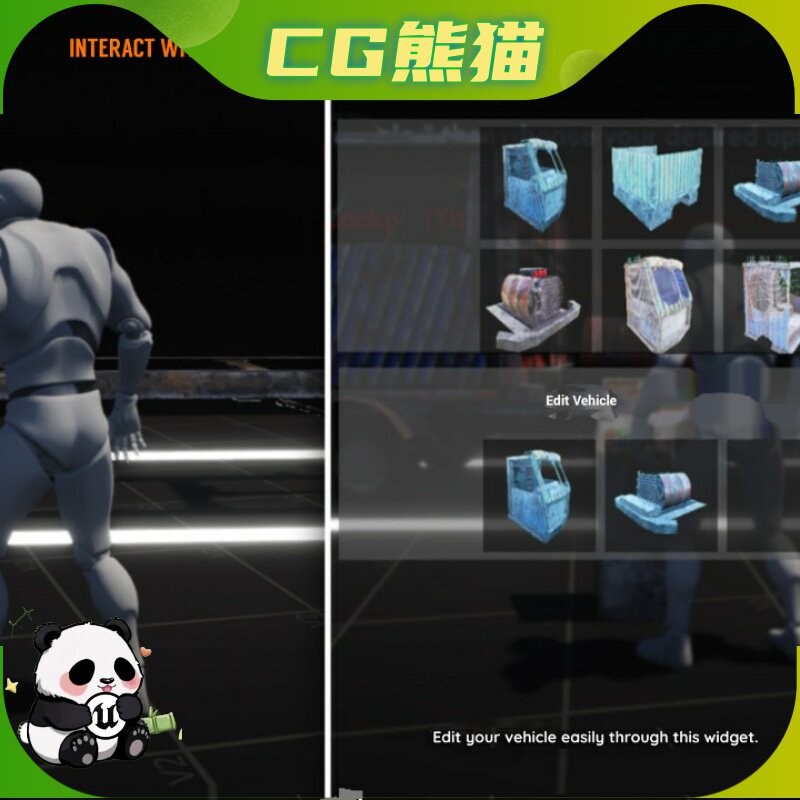 UE5虚幻5 Realtime Editable Modular Vehicle 课编辑模块化车辆