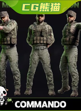UE5虚幻5 Commando - Military Character 突击队士兵角色模型