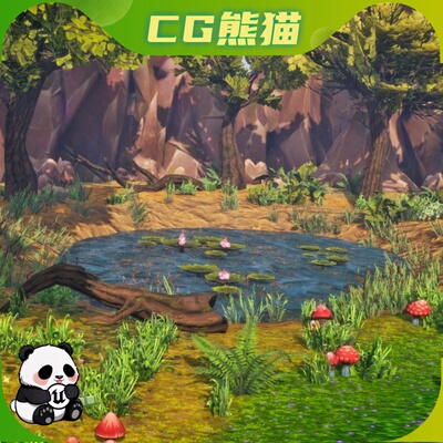 UE4虚幻5 Stylized Summer Environment Pack 风格化夏天场景乐器