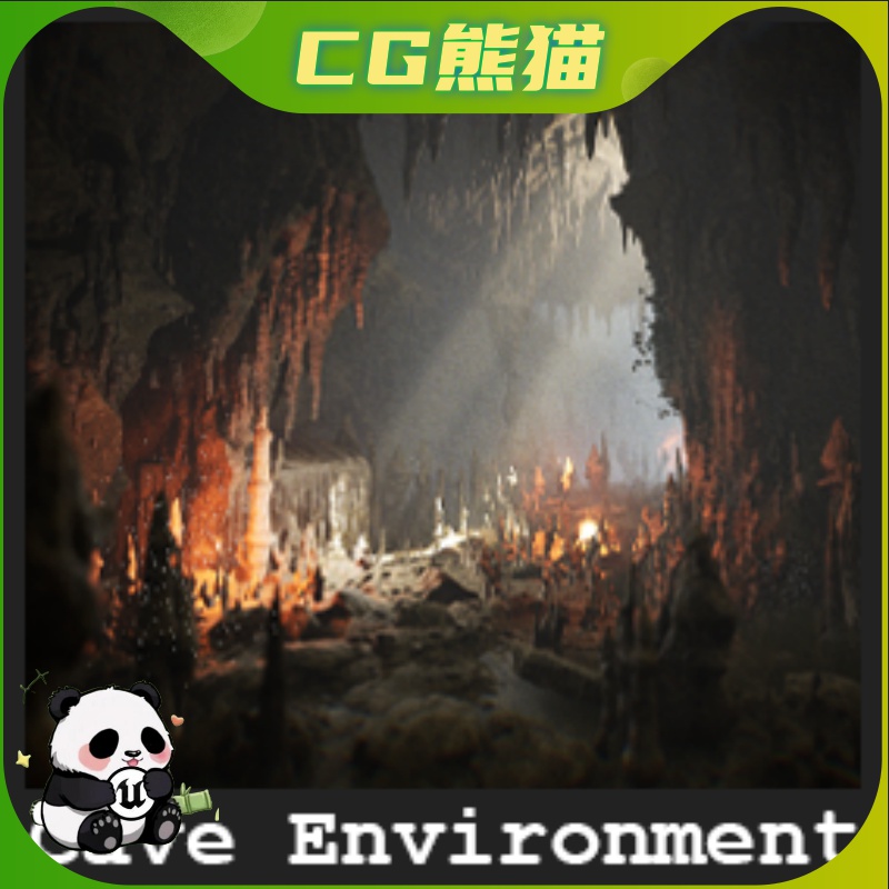 UE4虚幻5 Cave Environment / 68 Assets 洞穴环境68个资产
