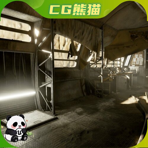 UE5虚幻5 Derelict Workshop 废弃工坊工厂环境场景