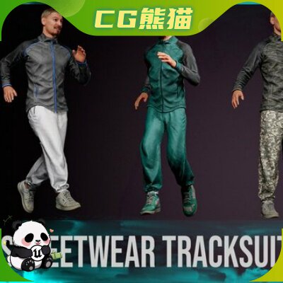 数字人 Streetwear tracksuit full body Outfit for MH Rigged