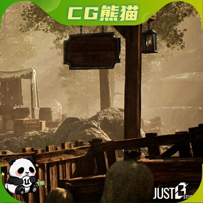 UE5.3-5.8 Modular Medieval Village Castle Environment 村庄
