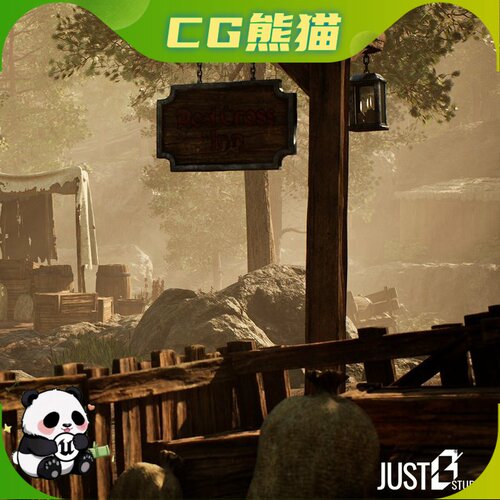 UE5.3-5.8 Modular Medieval Village Castle Environment 村庄