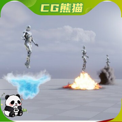 UE5.4-5.8 Levitation FX Niagara Fluids 奶瓜悬浮流体特效