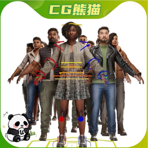 UE5虚幻5.7 UE5 Rigged NPC Creator 人物角色创建3Dscans