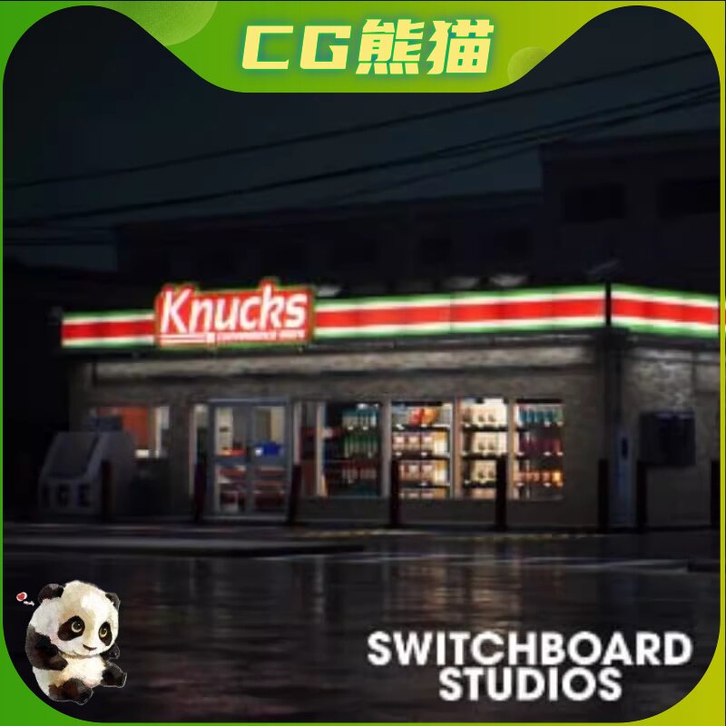 UE4虚幻5 Modular Convenience Store With Products 模块便利店