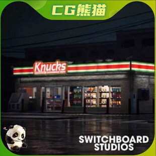 UE4虚幻5 Modular Convenience Store With Products 模块便利店