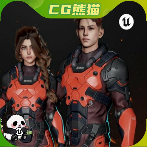 UE4虚幻5 Stellar Trooper 3A模块化科幻角色星际战士包 Trooper