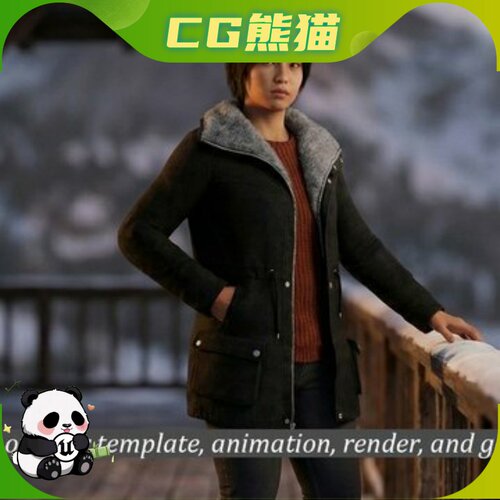 UE5虚幻5.6-5.7 Metahuman compatible Winter Explorer Outfit
