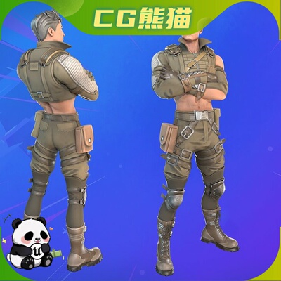 UE5虚幻4 Cartoon Character (Charming) 卡通人物角色模型