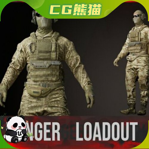 UE5.7 RECON Operator Kit Outfit for MH Ranger Sniper Rigged