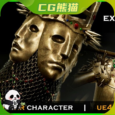 Unity3D  Knight Executioner 暗黑奇幻刽子手骑士角色模型