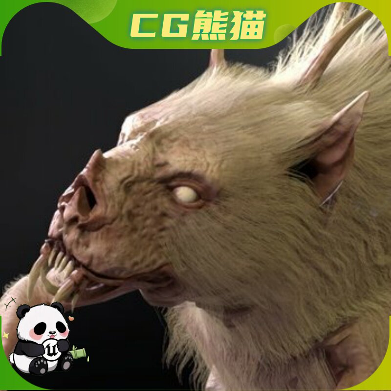 UE4虚幻5 Chupocabra 卓柏卡布拉吸血魔兽怪物角色模型