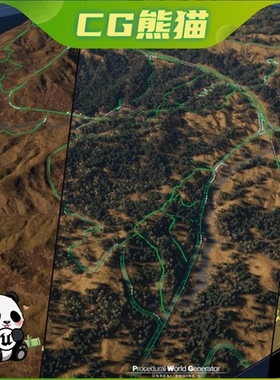 UE5虚幻5.6 Procedural World Generator v1.1程序化世界场景生成