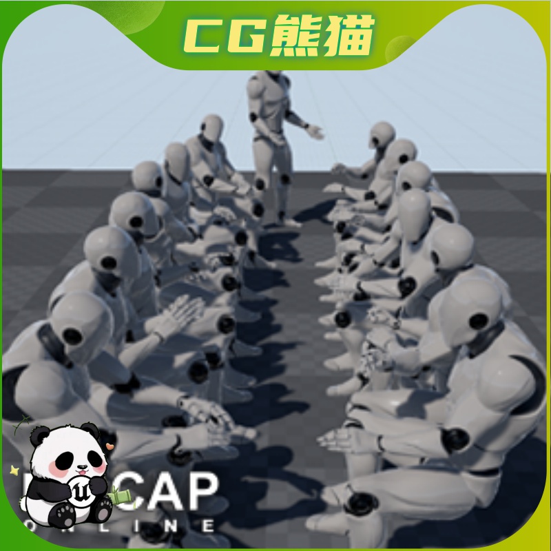 UE4虚幻5 Office Meeting - MoCap Pack 办公室会议动作捕捉动画