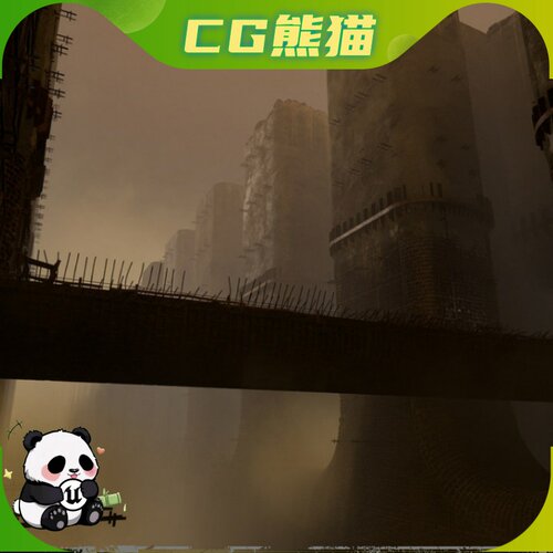 UE5虚幻5.3-5.7 Industrial Soul 游戏工业混沌灵魂场景环境