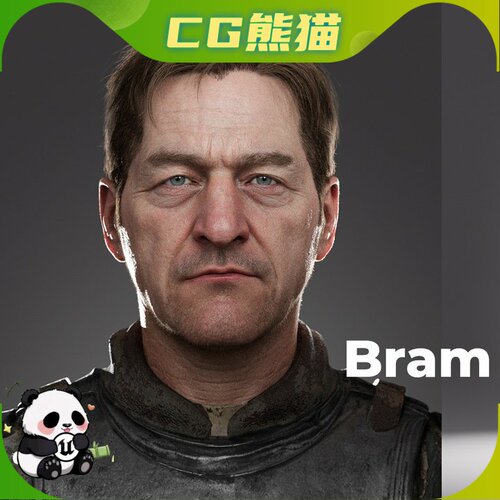 UE5.6-5.8 Metahuman 数字人文件 Bram 中世纪战士巴姆角色