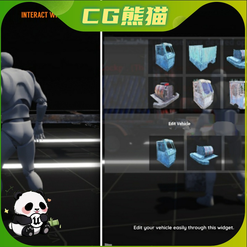 UE5虚幻5 Realtime Editable Modular Vehicle 课编辑模块化车辆