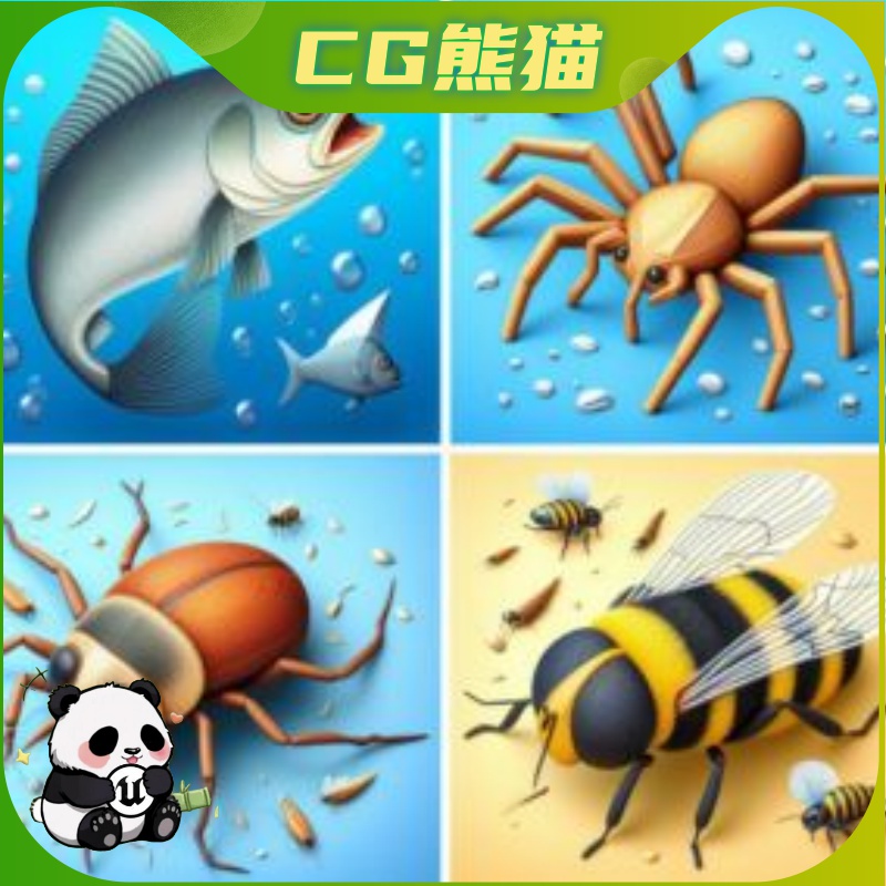 UE5虚幻5.6 Flock Swarm System PACK 动物生物群集系统插件