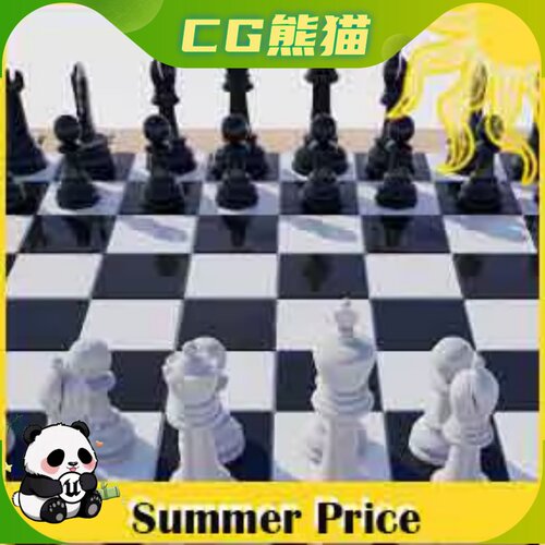UE5虚幻5 Chess set 国际象棋道具模型纹理