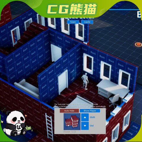 UE5虚幻5.4-5.8 Building Hider 多层建筑楼层创建蓝图