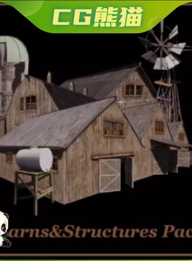 UE4虚幻5 Barnyard - Barns & Structures Pack 农场谷仓环境场景