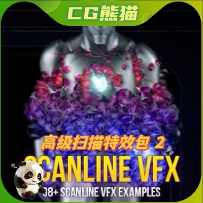 UE5虚幻5 Scanline VFX Pack 2 尼亚拉加奶瓜扫描粒子特效包 2