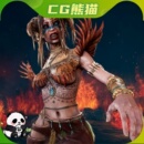 玛雅时代祭司角色模型 Priestess 乐器咨询 Maya UE5虚幻5