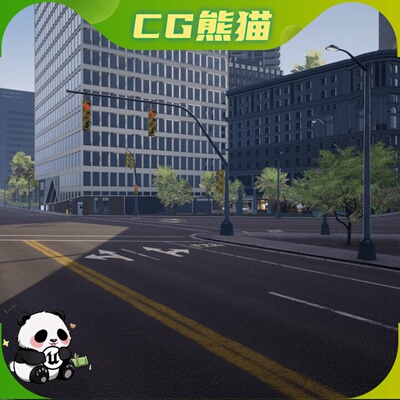 UE5虚幻5 Big San Francisco style city 旧金山风格大城市场景