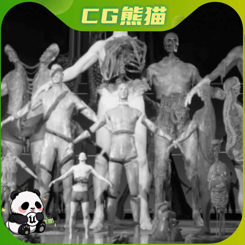 UE5虚幻5 Zombie Human Destroyer 末日人类毁灭者僵尸角色模型