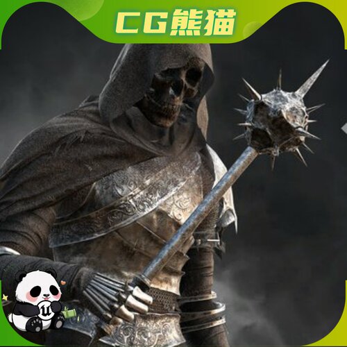 UE5虚幻5 Cursed Knight Game Ready 中世纪诅咒骑士游戏角色模型