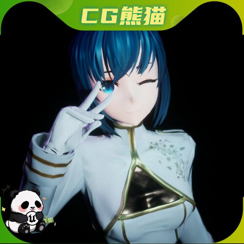 UE4虚幻5 Female Military Officer 卡通风格化女军官  乐器咨询